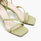 Kadın Açık Yeşil Topuklu Sandalet