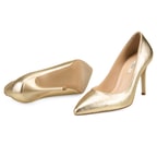 Kadın Altın Topuklu Stiletto
