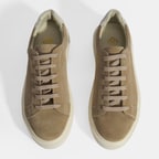 Kadın Bej Bağcıklı Süet Günlük Ayakkabı