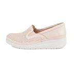 Kadın Bej Dolgu Topuklu Deri DesaComfort Günlük Ayakkabı