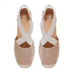Kadın Bej Dolgu Topuklu Espadril