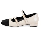 Kadın Bej Mary Jane Rugan Babet