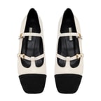 Kadın Bej Mary Jane Rugan Babet