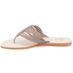 Kadın Bej Parmak Arası Deri Terlik