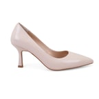 Kadın Bej Rugan Deri Stiletto