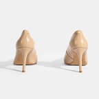 Kadın Bej Rugan Topuklu Ayakkabı