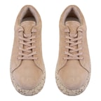 Kadın Bej Süet Deri Günlük Ayakkabı