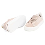 Kadın Bej Süet Deri Spor Ayakkabı