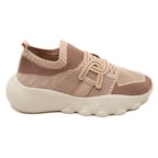 Kadın Bej Triko Spor Ayakkabı