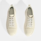 Kadın Beyaz Deri Bağcıklı Spor Ayakkabı