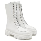 Kadın Beyaz Deri Bot