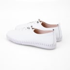 Kadın Beyaz Deri Günlük Ayakkabı