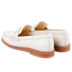 Kadın Beyaz Deri Loafer