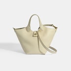 Kadın Beyaz Deri Omuz Çantası