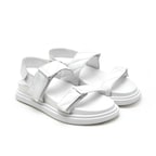 Kadın Beyaz Deri Sandalet