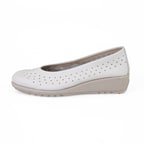 Kadın Beyaz DesaComfort Deri Babet