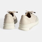 Kadın Beyaz DesaComfort Deri Bağcıklı Günlük Ayakkabı