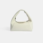 Kadın Beyaz Logo Baskılı Deri El Çantası