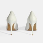 Kadın Beyaz Napa Deri Stiletto