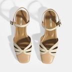 Kadın Beyaz Slingback Deri Günlük Ayakkabı