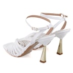 Kadın Beyaz Topuklu Abiye Sandalet