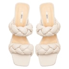 Kadın Beyaz Topuklu Terlik