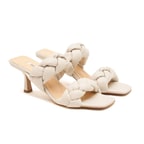 Kadın Beyaz Topuklu Terlik