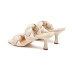 Kadın Beyaz Topuklu Terlik