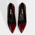 Kadın Bordo Deri Stiletto