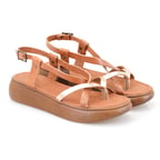 Kadın Bronz Deri Sandalet