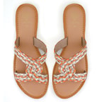 Kadın Çok Renkli Hasır Örgülü Terlik