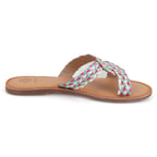 Kadın Çok Renkli Hasır Örgülü Terlik