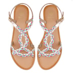 Kadın Çok Renkli Hasır Örgülü Terlik