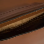 Kadın Düğüm Askılı Konyak Deri Omuz Çantası