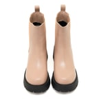 Kadın Ekru Deri Bot