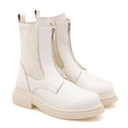 Kadın Ekru Deri Bot