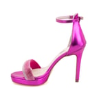 Kadın Fuşya Topuklu Abiye Sandalet