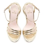 Kadın Gold Topuklu Sandalet