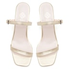 Kadın Gold Topuklu Terlik