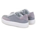 Kadın Gri Deri Spor Ayakkabı