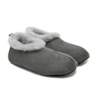 Kadın Gri Fluffy Yünlü Patik