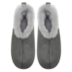 Kadın Gri Fluffy Yünlü Patik