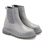 Kadın Gri Yandan Lastikli Chelsea Bot