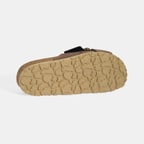 Kadın Kahve Ayarlanabilir Toka Detaylı Süet Terlik