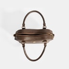 Kadın Kahve Deri Çanta Aksesuarlı Mini El Çantası