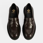 Kadın Kahve Deri Loafer