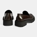 Kadın Kahve Deri Loafer