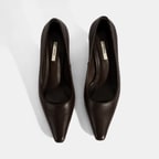 Kadın Kahve Deri Stiletto