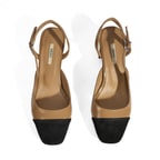 Kadın Kahve Deri Topuklu Klasik Ayakkabı