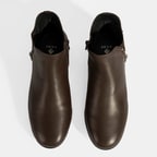 Kadın Kahve Fermuarlı DesaComfort Deri Bot